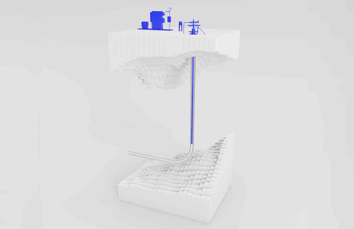 3D image of electric submersible progressing cavity pump