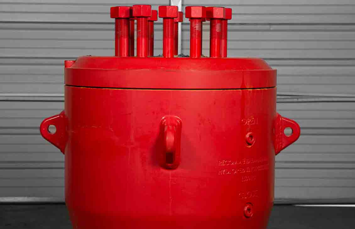 T-84 Annular BOP on shop floor.