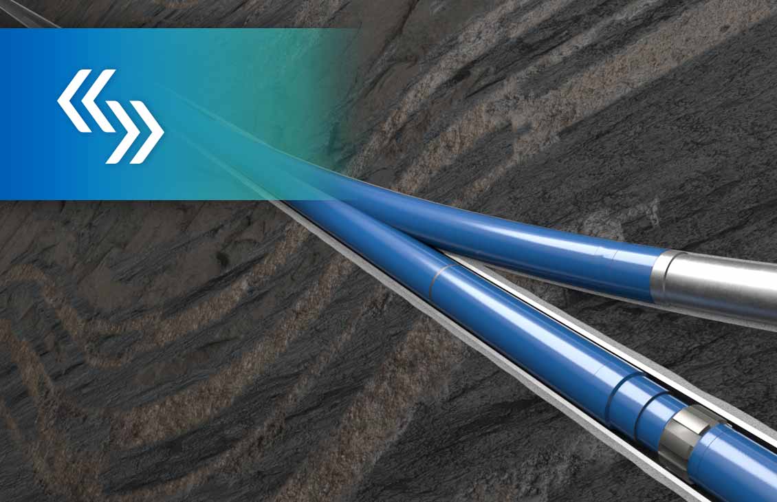 RapidXtreme large-bore multilateral junction is robust enough to rotate while running and cementing.