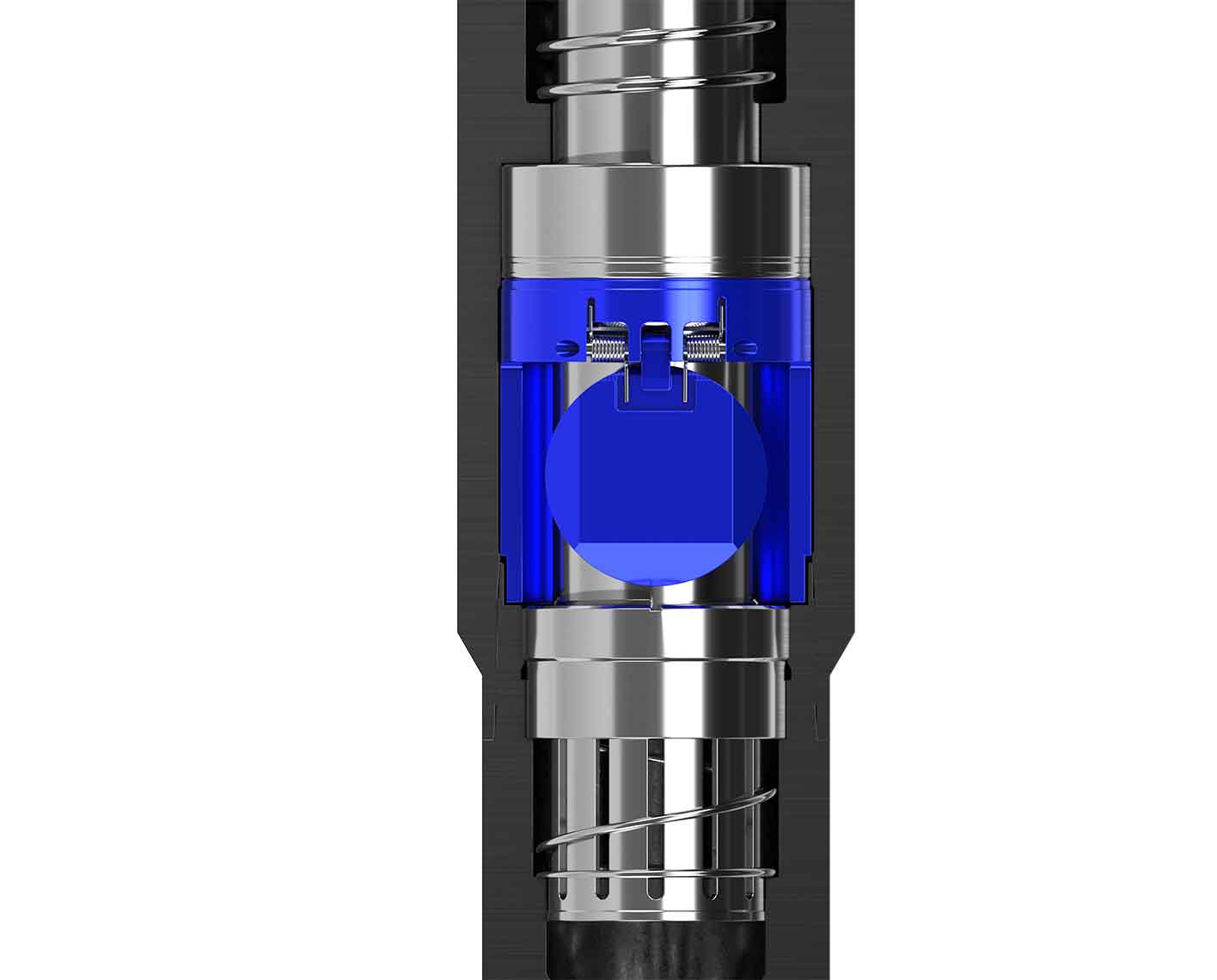 Rendering of a GeoGuard DW deepwater high-performance subsurface safety valve flapper.