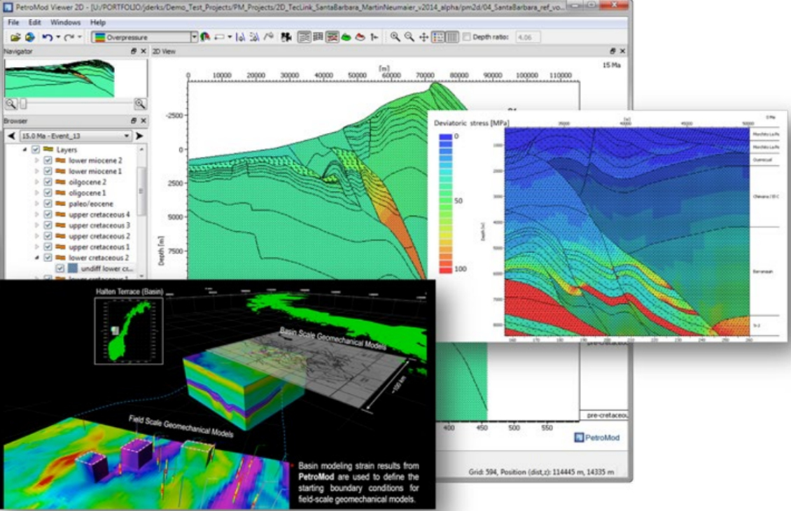 PetroMod software’s petroleum systems model-building capabilities