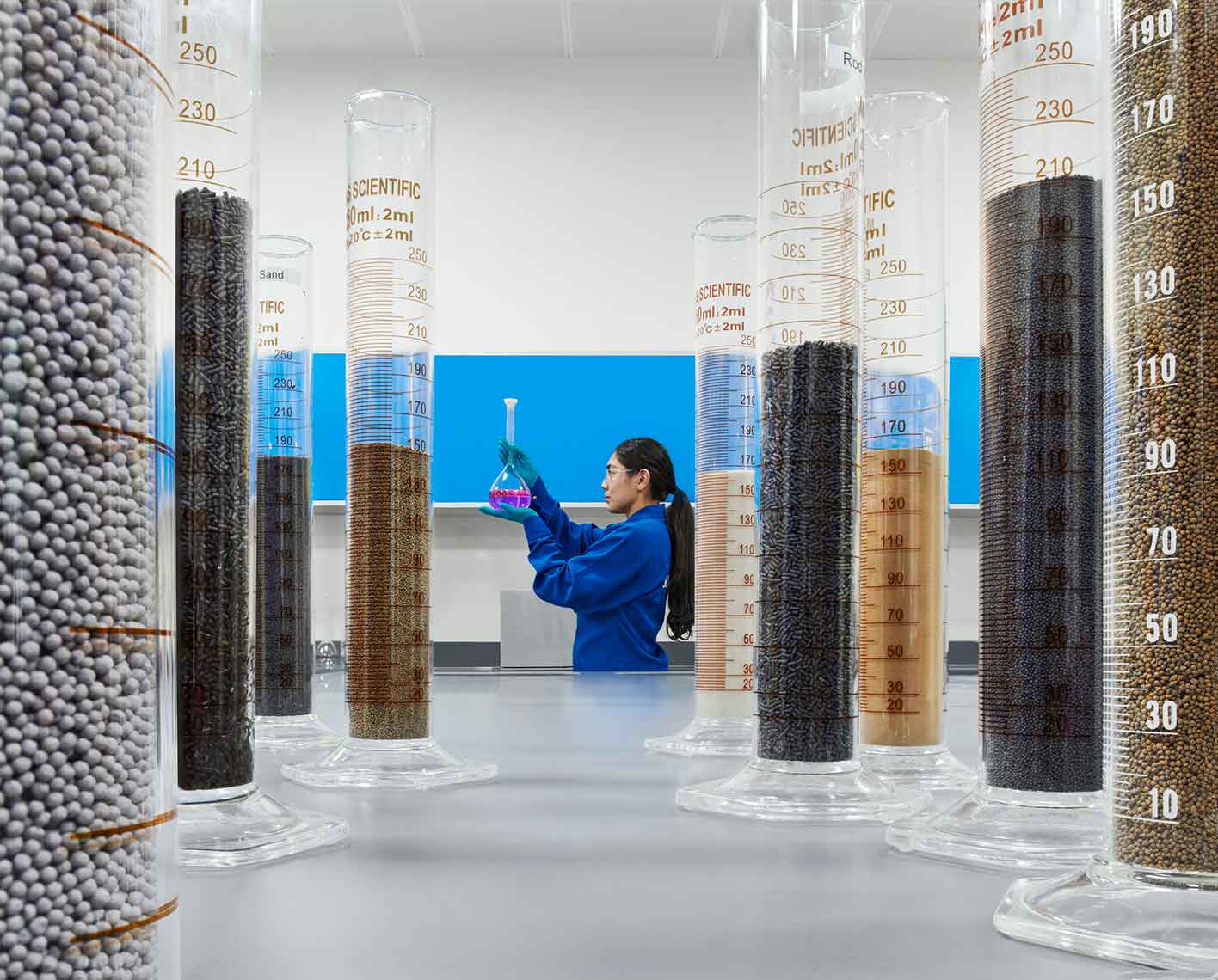 Drilling fluid solutions, systems, and products.