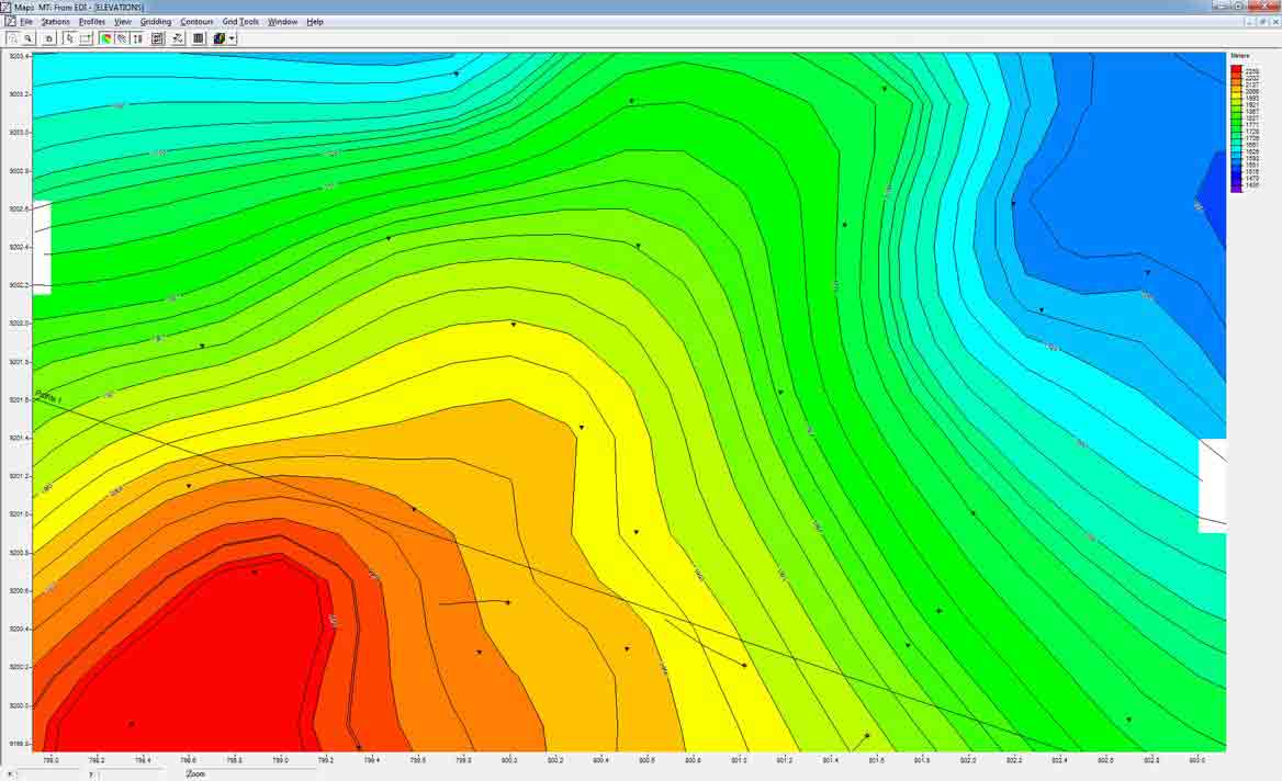 Elevation map