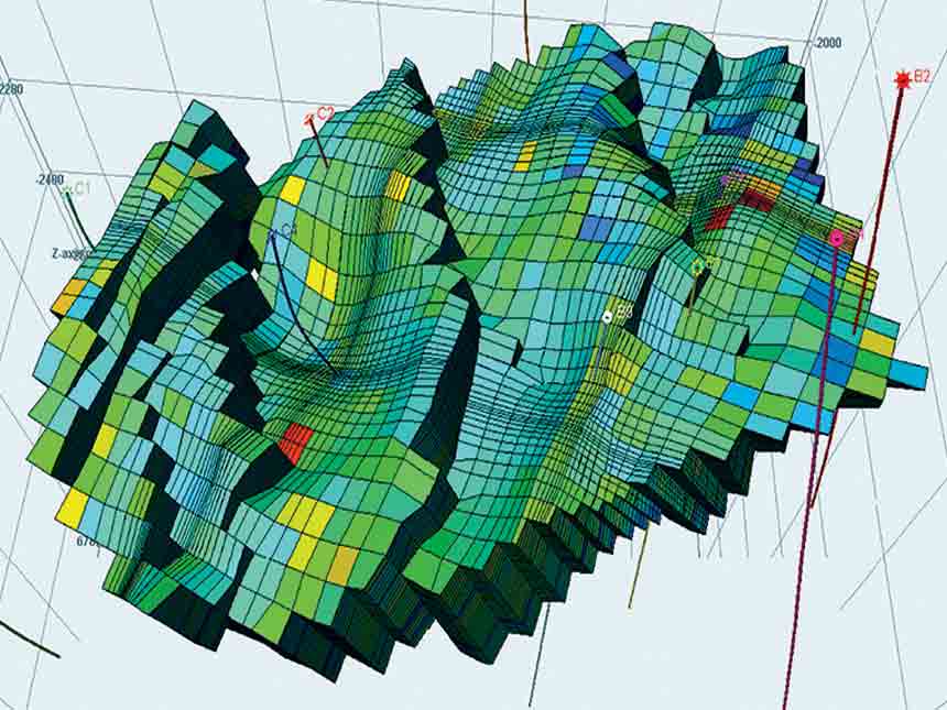 Discrete fracture model is generated based on the effective permeability distribution.