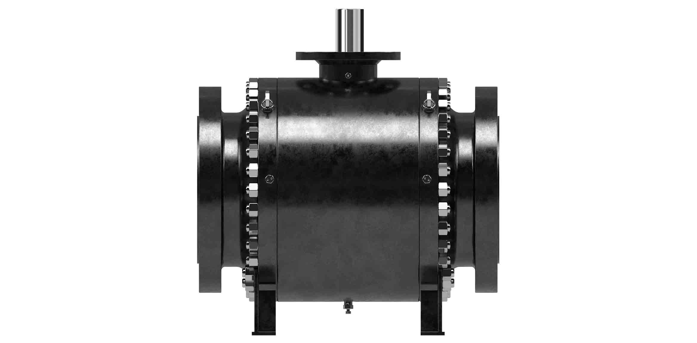 3D render of the WKM 370D5R trunnion-mounted ball valve.