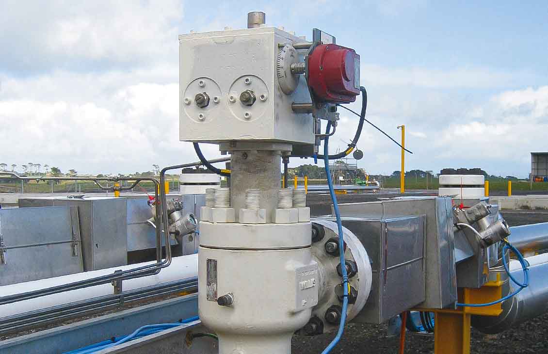 CC40 choke with hydraulic stepping actuation.