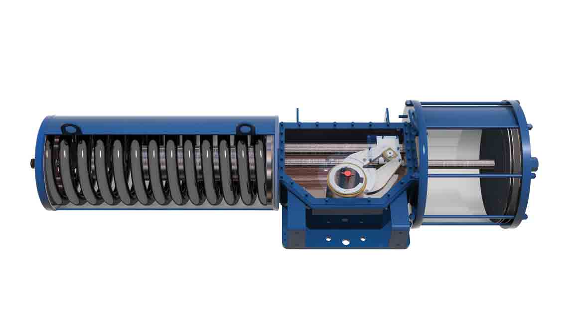 Pneumatic actuator.